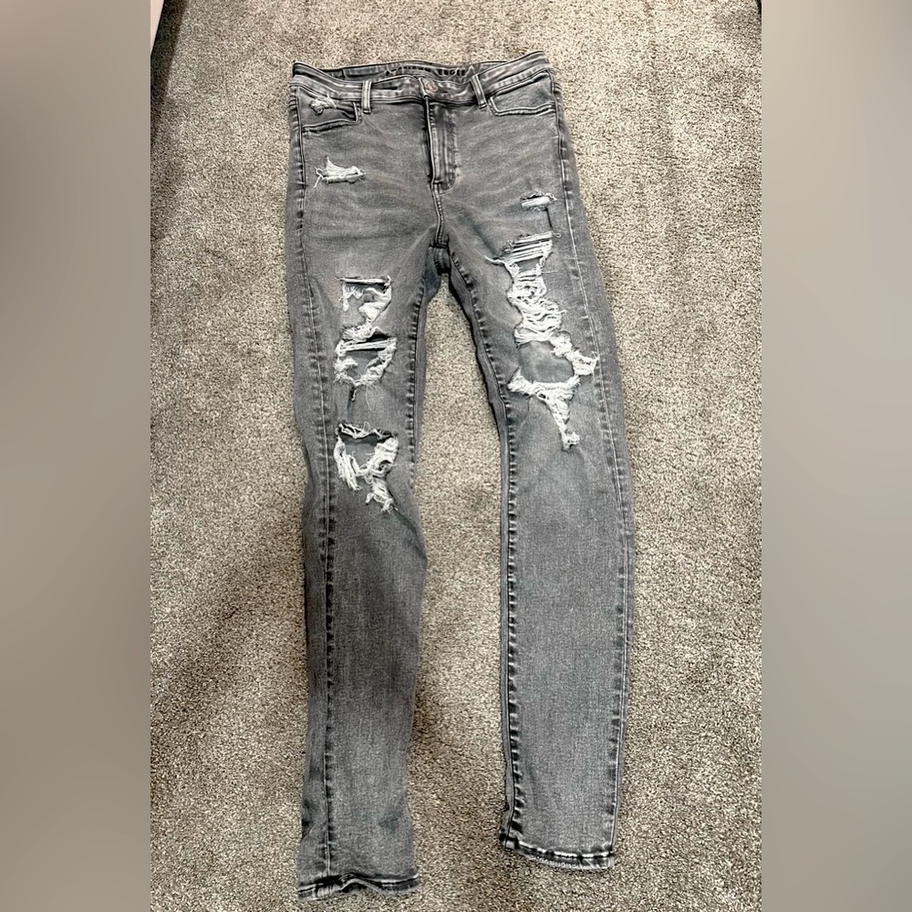 Gray American Eagle Jeans